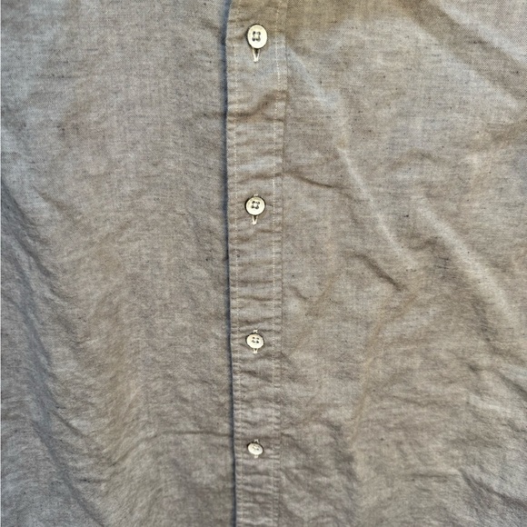 Rag & Bone Mens Button Up Long Sleeve Gray Cotton Blend Shirt Fit 1, Neck 14.5 - Picture 3 of 8